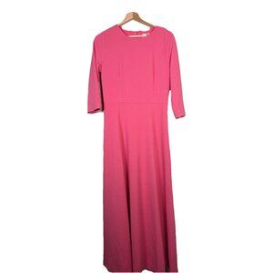 Dainty Jewells Maxi Dress Women's Medium Modest Prairie Pink Church Wedding